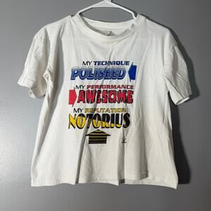 Performance Sportswear Graphic T-Shirt – White “Polished / Awesome / Notorious”